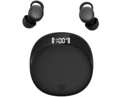 Draadloze oordopjes -bluetooth oordopjes-Bluetooth 5.3 - Sleep Plugs - Noise Cancelling - Kleinste Oortjes - Geschikt voor elke laptop en smartphone - zwart