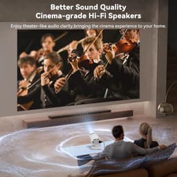 Lexium Mini beamer - Projector - Beamerscherm - Projectiescherm - Outdoor & Indoor Projector - — thumbnail 3