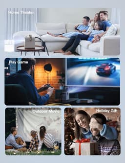 Lexium Mini beamer - Projector - Beamerscherm - Projectiescherm - Outdoor & Indoor Projector - — thumbnail 4