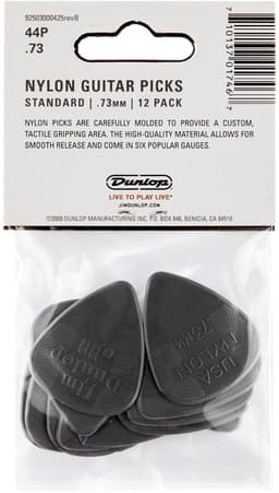 Dunlop Nylon Standard .73 Plectrum 12-Pack - Plectra — thumbnail 5