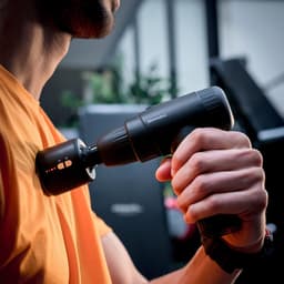 HoMedics Novo Hot and Cold Massagegun - 4 Opzetstukken - 6 Intensiteitniveaus - USB C Oplaadbaar - Inclusief Opbergcase - Voor en Na een Training - Fitness - Sporters - PGM45HC - Zwart — thumbnail 3