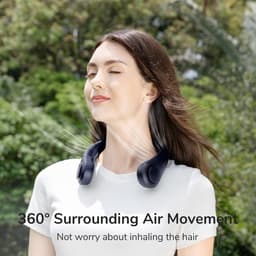 RFWR® Draagbare Halsventilator - Handsfree en Oplaadbaar met 4000 mAh Accu — thumbnail 5