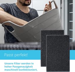 Filter voor AEG Electrolux LTHWP 1123156000 droger, warmtepompdroger, oude uitvoering, 225 x 160 mm, sponsfilter, filtermat, condensdroger, 100% Made in Germany, spons, stof — thumbnail 4