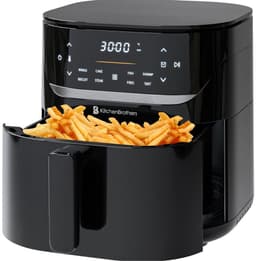 KitchenBrothers Airfryer XL - 5L - 1500W - PFAS-Vrij - Heteluchtfriteuse - 80ºC tot 200ºC - 8 Kookprogramma's - Zwart — thumbnail 11