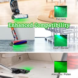 Dust Detector Light - LED Licht - Batterijen - Grijze Kunststof voor Stofzuiger Thuis Kantoor Accessoires — thumbnail 5