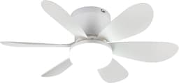 REALITY LUND - Plafondventilator - Wit mat - incl. 1x SMD 8 W - Licht apart schakelbaar - Afstandsbediening - Dimbaar - Traploos instelbare lichtkleur - Nachtlampje - Geheugenfunctie - 3 snelheidsinstellingen - Timer - Zomer- en wintermodus — thumbnail 1