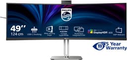 Philips 49B2U5900CH - Ultrawide QHD Curved Monitor - USB-C 100w - RJ45 - KVM switch - HDR400 - Webcam - 5jr Garantie - 49 inch — thumbnail 9