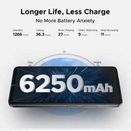 DOOGEE Note59 5G - Smartphone - Mobiele Telefoon - 32 GB RAM+128 GB ROM (2TB/TF) - Android 15 - 6250 mAh - 6,75 inch HD+ 120 Hz -Face ID - AI camera- Dual SIM - NFC - Zwart — thumbnail 2