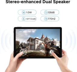 DOOGEE Tablet U11-Android 15 -11 inth 90 Hz-16 GB RAM+ 128 GB ROM/TF 2TB - Dubbele boxluidsprekers - 8580 mAh - Face ID - 5G WiFi - Widevine L1 - GPS - Blauw — thumbnail 5