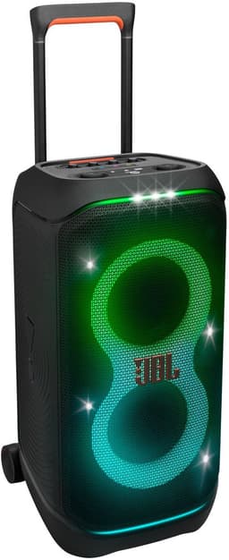 JBL Partybox Stage 320 - Draadloze Bluetooth Party Speaker - Op Wielen - Uitschuifbare Hangreep - LED verlichting - 18 uur - Spatwaterdicht - Zwart — thumbnail 1
