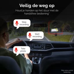 RedTiger F7NTouch - Dual Dashcam voor auto - Ultra 4K & 1080P - Voor en Achter Camera - 2025 model - Met Touchscreen - WiFi en GPS - 3.20 Inch met App - Sony Sensor Nachtzicht - Dashcams - Parkeerbewaking - G Sensor - Loop opname - 128GB SD Kaart — thumbnail 5