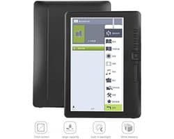 WNHB® E-reader 7 Inch – 16 GB Geheugen – Inclusief Hoes Screenprotector en Oortjes – Geschikt voor Luisterboeken en eBooks – Zwart – Complete Set