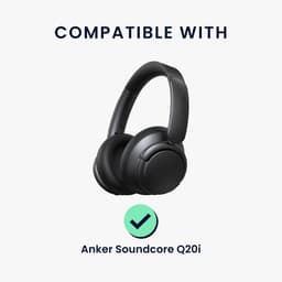 kwmobile Hoes voor Anker Soundcore Q20i Tas – Case voor Headset van Metallic Kunstleer en Nylon – meerkleurig — thumbnail 6
