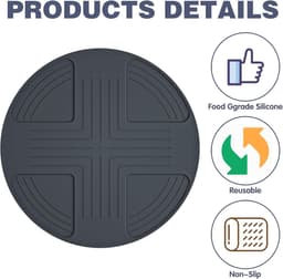 Air Fryer Mat - Glass Coaster - Non-Slip Werkblad Accessoires - Keukenhulpmiddelen - Veilig en Duurzaam — thumbnail 6