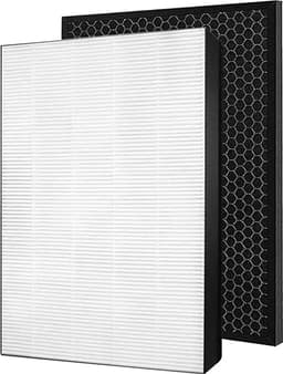 Vervangingsfilterset Geschikt voor Philips 1000-serie AC1214 luchtreinigers FY1410/30 en FY1413/30 (inclusief 1 HEPA-filter en 1 actief koolstoffilter) — thumbnail 2