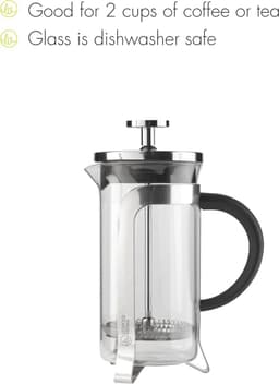 French Press Koffiezetapparaat 350 ml - Glans RVS voor 2 Kopjes — thumbnail 2