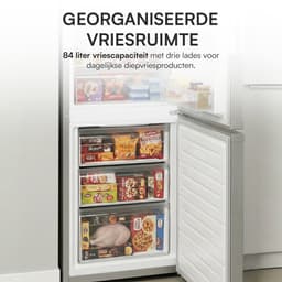 Heinner HC-V288SWDE++ Koel-vriescombinatie met Waterdispenser 288 L – Low Frost – Super Freezing – Mechanische Bediening – Omkeerbare Deur – Zilver – 5 Jaar Garantie — thumbnail 7