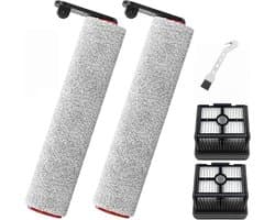 5-delige Accessoireset - Geschikt voor Dreame H12 Pro, H12 Pro Plus Draadloze Nat- en Droogzuiger - 2 Borstelrollen + 2 HEPA-filters + 1 Reinigingsborstel
