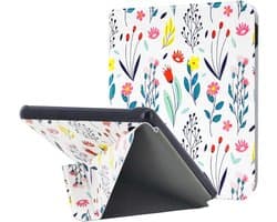 Hoes voor eReaders met Auto Sleep/Wake en Origami Standaard - PU-leer, Schokbestendig, Bloem