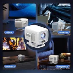 Mini Beamer - Projector met Wifi - Bluetooth — thumbnail 4