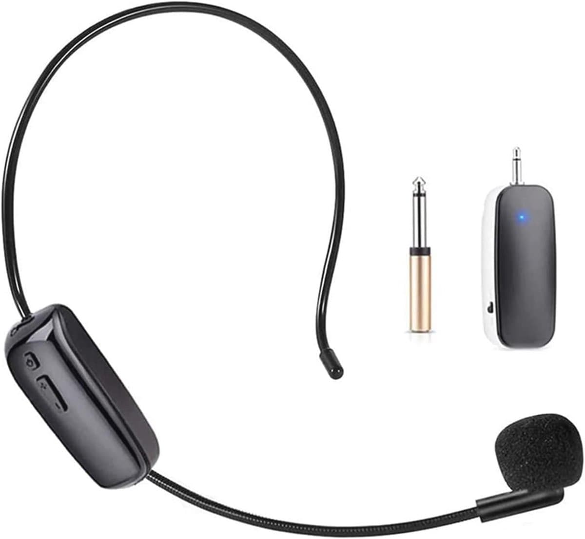 Draadloze UHF Headset Microfoon 2-in-1 - Handheld en Headset Microfoon met 165ft Bereik voor Onderwijs, Fitness en PA Systemen — afbeelding 1