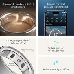 Oura Ring 4 Maat 12 Mat Zilver — thumbnail 4