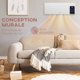 HOMCOM-Wandverwarming-ABS-54,5x12x21,5cm-Wit — thumbnail 5