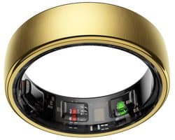 NOLATR Smart Ring NEX – Zonder Abonnement – Premium Activity & Slaap Tracker – 5-7 Dagen Batterij – Matte Afwerking – Goud – Maat 9