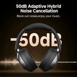 Aafinity Hoofdtelefoon - Hoofdtelefoon draadloos - Hoofdtelefoon noise canceling - Zwart - Draadloos - Bluetooth - 102DB — thumbnail 2