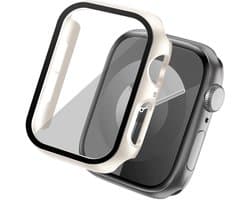 Screen protector - Geschikt voor Apple Watch 4 / 5 / 6 / SE - 44 mm - Full Cover Hard Case / Beschermend Hoesje - Sterrenlicht