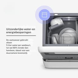 AMA® Mini Vaatwasser - Vaatwasser - Tafelvaatwasser - 56x56x54cm - Led Display — thumbnail 6