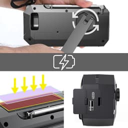 Zenwire Vibe Y2 Noodradio - FM/AM - Solar - Handzwengel - Powerbank — thumbnail 3