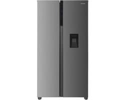 Heinner HSBS-HM529NFXWDE++ Amerikaanse Side-by-Side Koelkast 529 L – Full No Frost – Waterdispenser – LED Touch Display – Dual Inverter – RVS – 5 Jaar Garantie