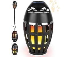 Draadloze Bluetooth Luidspreker met Vlammeneffect - Draagbare en Waterdichte Geluidskwaliteit voor Buiten