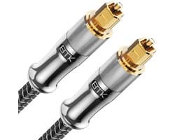 Optische Audiokabel Toslink Spdif Kabel voor Tv, Soundbar en Home Theater - 1M