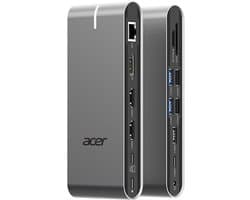 Acer HP.DSCAB.022 laptop dock & poortreplicator Bedraad USB 3.2 Gen 1 (3.1 Gen 1) Type-C Zilver