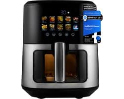 Grote Heteluchtfriteuse 6.5L RVS - 1700W met 9 Programma's voor Gezond Frituren