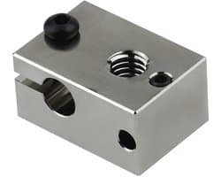 3D Printer Hoge Temperatuur Geplateerd Koper Heater Blok voor PT100 Sensor V6 Hotend Titan Aero Extruder