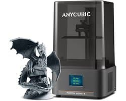 Anycubic Photon Mono 4 3D Printer – 10K Precisie – Automatische Bed Leveling – Compact & Stil – Water-Washable Resin Compatibel – Ideaal voor Miniaturen & Sieraden – WiFi & App Bediening