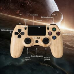 Namajunas - Draadloze Controller geschikt voor PS4/Pro/Slim/PC - Bluetooth gamepad - Geschikt voor Playstation 4 -Zes-assige sensor - LED-lichtbalk en touchscreen-functionaliteit - Audio Jack Input - Gaming Accesoires — thumbnail 4