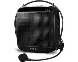 MELVRA Stemversterker - Draagbare Bluetooth Luidspreker - 15W - 2000mAh Accu - Mini Stemversterker - Inclusief Microfoon Headset - Oplaadbaar - Voor Leraren, Gidsen & Vergaderingen