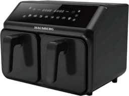 Hausberg HB-2375 Airfryer Met Dubbele Mand 8,4 L | 2200–2400 W | Grote Heteluchtfriteuse Met Twee Bakcompartimenten – Gezond Frituren Zonder Olie — thumbnail 1