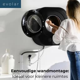 Evolar Mini Wasmachine met Droger - Zwart — thumbnail 3