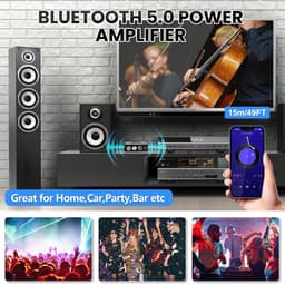 Krachtige Hifi Stereo Audio Versterker Module met Bluetooth 5.0 en Meerdere Ingangen — thumbnail 2