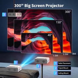 4K Beamer Smart Projector , officiële Netflix, native 1080p, elektrische focus, automatische trapeziumcorrectie, AKATUO home cinema projector, WiFi6 Bluetooth, videoprojector, bulletin, luidspreker voor — thumbnail 2