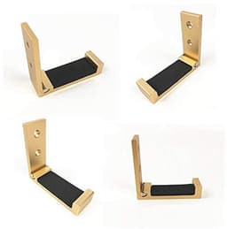 Opvouwbare Hoofdtelefoon Houder Wandbevestiging - Aluminium Wandhanger met Sterke Plakband en Schroeven - Voor Alle Hoofdtelefoons — thumbnail 2