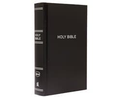 NKJV, Pew Bible, Large Print, Hardcover, Black, Red Letter, Comfort Print: Holy Bible, New King James Version