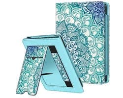 E-reader Hoes met Kickstand en Kaartsleuf - Auto Sleep/Wake, Emerald Blue