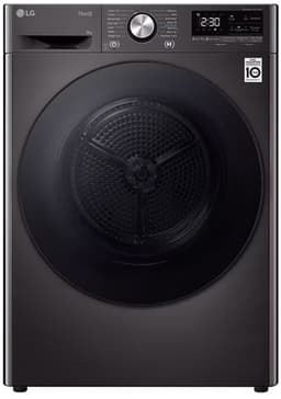 LG RH90V9ZVEN warmtepompdroger 9kg Zwart - Zelfreinigende condensor - Dual Inverter Heat Pump voor energiezuinig en zorgvuldig drogen - Eco Hybrid, sneller drogen of extra energiebesparing. Energieklasse A+++ — thumbnail 1