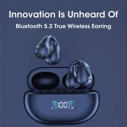 Draadloze open-back hoofdtelefoon met Bluetooth 5.2, zwart. — thumbnail 3